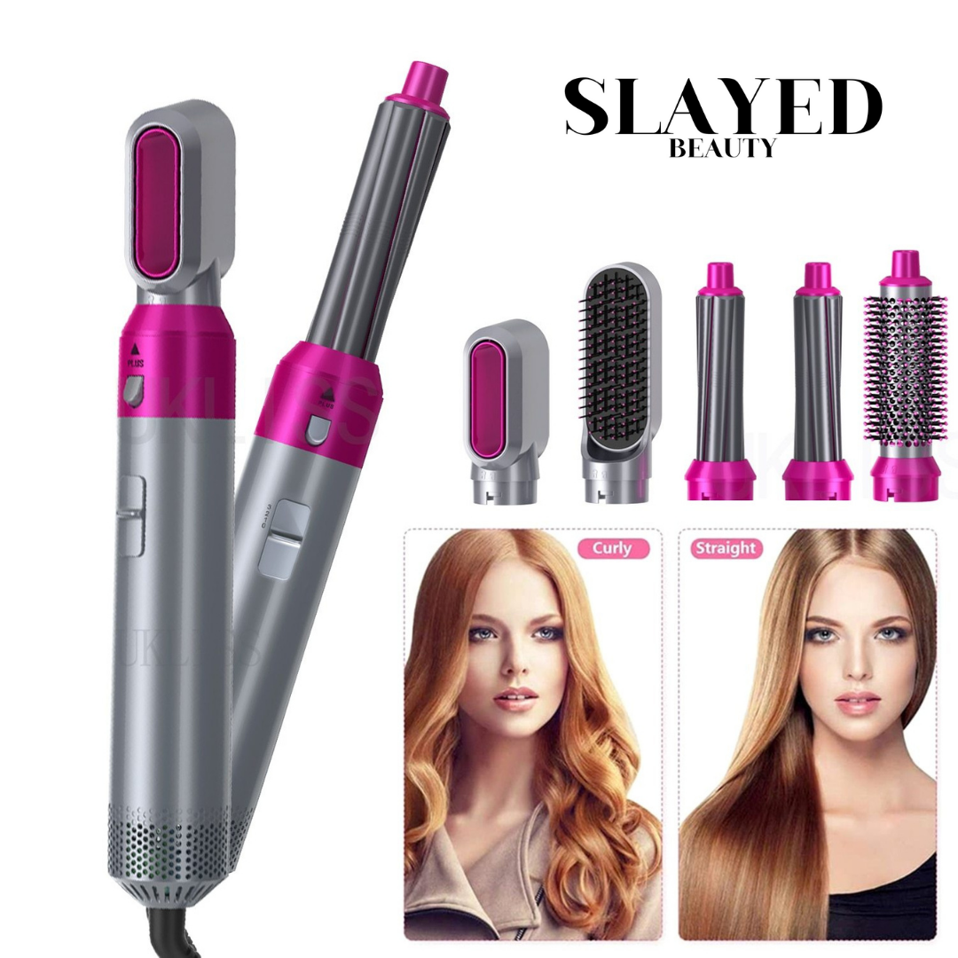 5-in1 hot air styler, curling premium hair protection with anti static  effect